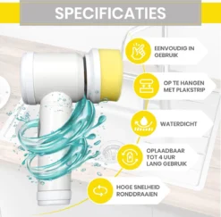 Lenga Elektrische Schoonmaakborstel - 5 In 1 Borstel - Oplaadbaar - Wasborstel - Schoonmaakmiddelen - Schrobborstels 15 Lenga Elektrische Schoonmaakborstel - 5 In 1 Borstel - Oplaadbaar - Wasborstel - Schoonmaakmiddelen - Schrobborstels -Schoonmaakmiddelen 1200x1179 7