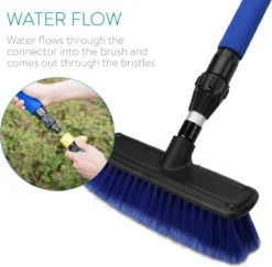 Navaris Telescopische Autowasborstel - Watergevoerde Wasborstel Voor Auto's En Ramen Met Uitschuifbare Lange Handgreep En Zachte Haren - Blauw -Schoonmaakmiddelen 1200x1182 7