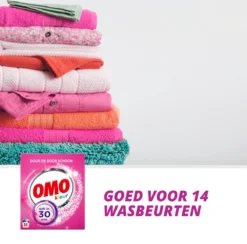 Omo Kleur Waspoeder - 6 X 14 Wasbeurten - Voordeelverpakking -Schoonmaakmiddelen 1200x1183 8