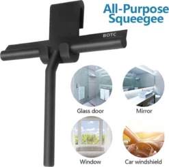 BOTC Douchewisser - Raamwisser - Silicone - 21cm X 16cm - Badkamer Accessoires -Zwart -Schoonmaakmiddelen 1200x1189 13