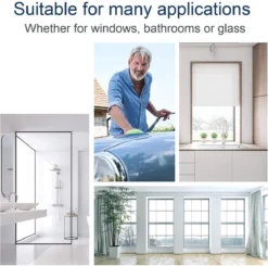 BOTC Douchewisser - Raamwisser - Silicone - 21cm X 16cm - Badkamer Accessoires -Zwart -Schoonmaakmiddelen 1200x1191 15