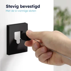 ENISTO® Waslijn - Uittrekbare Waslijn - Alternatief Droogrek - Waslijndraad Uittrekbaar - Roldrooglijn - Wasdraad - Ruimtebesparend - Zwart - Dubbele Lijn - 8,4 Meter (2 X 4,2 Meter) - Met Of Zonder Boren -Schoonmaakmiddelen 1200x1192 10