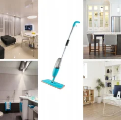 Merkloos Spray Mop - Schoonmaak Zwabber Vloermop Dweil Dweilstok Reiniger Met Steel & Microvezel Doek -Schoonmaakmiddelen 1200x1192 5