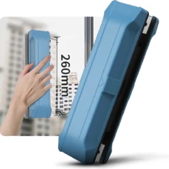 Thuys Magnetische Ramenwasser - Raamwisser Met Touw - Enkel Glas - Ramenreiniger Inclusief Reinigingspads - 3-8mm - Ramenwisser - Blauw