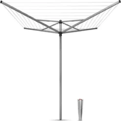 Brabantia Topspinner Droogmolen Met Grondanker - 40 M - Metallic Grey -Schoonmaakmiddelen 1200x1193 6