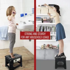 Buxibo - Kruk - Krukje - Keukentrap - Keukentrapje - Opvouwbaar Trapje - Keuken/Badkamer/Schuur Trapje - 29 X 24 X 40cm -Schoonmaakmiddelen 1200x1193 7