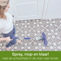 Bona Premium Spray Mop - Alles-in-1 Dweilsysteem - Vloerwisser Inclusief Harde Vloer, Tegel/ Laminaat Reiniger & Microvezel Reinigingspad - Streeploos - Sneldrogend -Schoonmaakmiddelen 1200x1195 17