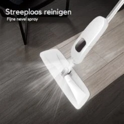 W&Z® Spray Mop - Schoonmaak Dweilsysteem - Vloerwisser Met Spray Functie - Vloertrekker Met Steel - Vloerreiniger - Wit -Schoonmaakmiddelen 1200x1196 11