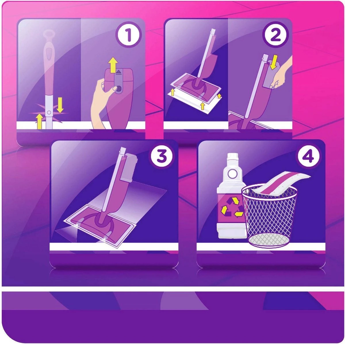 Swiffer Stof-wis Systeem Vloeren Starter Kit 3 Swiffer Stof-wis Systeem Vloeren Starter Kit - Afbeelding 3