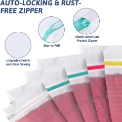 BOTC Waszakken - Wasnetten - Set Van 5 - Bescherm Je Wasgoed En Wasmachine - Transparant -Schoonmaakmiddelen 1200x1197 10