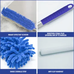 Telescopische Plumeau – Uitschuifbaar – Microvezel – Set Van 3 Opzetstukken – Stoffer – Ragebol -Schoonmaakmiddelen 1200x1199 74