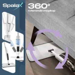 Spalax Dweil - Mop - Dweilsysteem - Vloerwisser Badkamer - Dweilset - Mopset - Vloermop -Schoonmaakmiddelen 1200x1200 1292