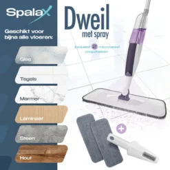 Spalax Dweil - Mop - Dweilsysteem - Vloerwisser Badkamer - Dweilset - Mopset - Vloermop -Schoonmaakmiddelen 1200x1200 1294