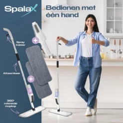 Spalax Dweil - Mop - Dweilsysteem - Vloerwisser Badkamer - Dweilset - Mopset - Vloermop -Schoonmaakmiddelen 1200x1200 1295