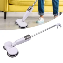 Elektrische Dweil - Elektrische Mop - Dweilapparaat - Elektrische Vloerreiniger - Draadloze Dweil - Incl. Batterijen - Wit/Zilver - -Schoonmaakmiddelen 1200x1200 1437