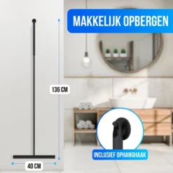Avalo Vloertrekker Met Steel - Luxe Vloerwisser - Aluminium Water Trekker - Douche Wisser - Badkamer - Zwart - 136x40 CM 11 Avalo Vloertrekker Met Steel - Luxe Vloerwisser - Aluminium Water Trekker - Douche Wisser - Badkamer - Zwart - 136x40 CM -Schoonmaakmiddelen 1200x1200 1497