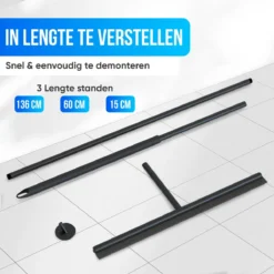 Avalo Vloertrekker Met Steel - Luxe Vloerwisser - Aluminium Water Trekker - Douche Wisser - Badkamer - Zwart - 136x40 CM 14 Avalo Vloertrekker Met Steel - Luxe Vloerwisser - Aluminium Water Trekker - Douche Wisser - Badkamer - Zwart - 136x40 CM -Schoonmaakmiddelen 1200x1200 1500