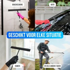 Avalo Vloertrekker Met Steel - Luxe Vloerwisser - Aluminium Water Trekker - Douche Wisser - Badkamer - Zwart - 136x40 CM 16 Avalo Vloertrekker Met Steel - Luxe Vloerwisser - Aluminium Water Trekker - Douche Wisser - Badkamer - Zwart - 136x40 CM -Schoonmaakmiddelen 1200x1200 1502