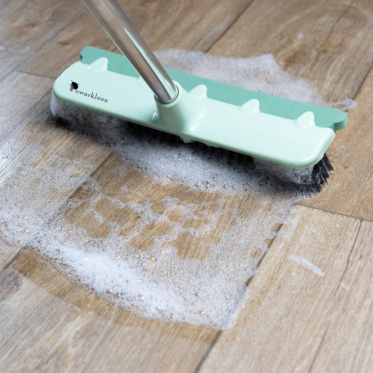 Powarkleen - Vloertrekker Met Steel & Bezem 2 In 1 - Vloerwisser Voor Badkamer Vloer - Groen 7 Powarkleen - Vloertrekker Met Steel & Bezem 2 In 1 - Vloerwisser Voor Badkamer Vloer - Groen - Afbeelding 7