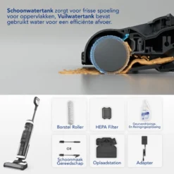 Tineco® - Draadloze Stofzuiger - Zonder Zak - Wassen En Stofzuigen - Floor One S3 Breeze - 220W Vermogen - Sterke Zuigkracht - 3-In-1 Apparaat - 4000mAh Batterij 15 Tineco® - Draadloze Stofzuiger - Zonder Zak - Wassen En Stofzuigen - Floor One S3 Breeze - 220W Vermogen - Sterke Zuigkracht - 3-In-1 Apparaat - 4000mAh Batterij -Schoonmaakmiddelen 1200x1200 1597