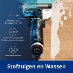 Tineco® - Draadloze Stofzuiger - Zonder Zak - Wassen En Stofzuigen - Floor One S3 Breeze - 220W Vermogen - Sterke Zuigkracht - 3-In-1 Apparaat - 4000mAh Batterij 16 Tineco® - Draadloze Stofzuiger - Zonder Zak - Wassen En Stofzuigen - Floor One S3 Breeze - 220W Vermogen - Sterke Zuigkracht - 3-In-1 Apparaat - 4000mAh Batterij -Schoonmaakmiddelen 1200x1200 1598