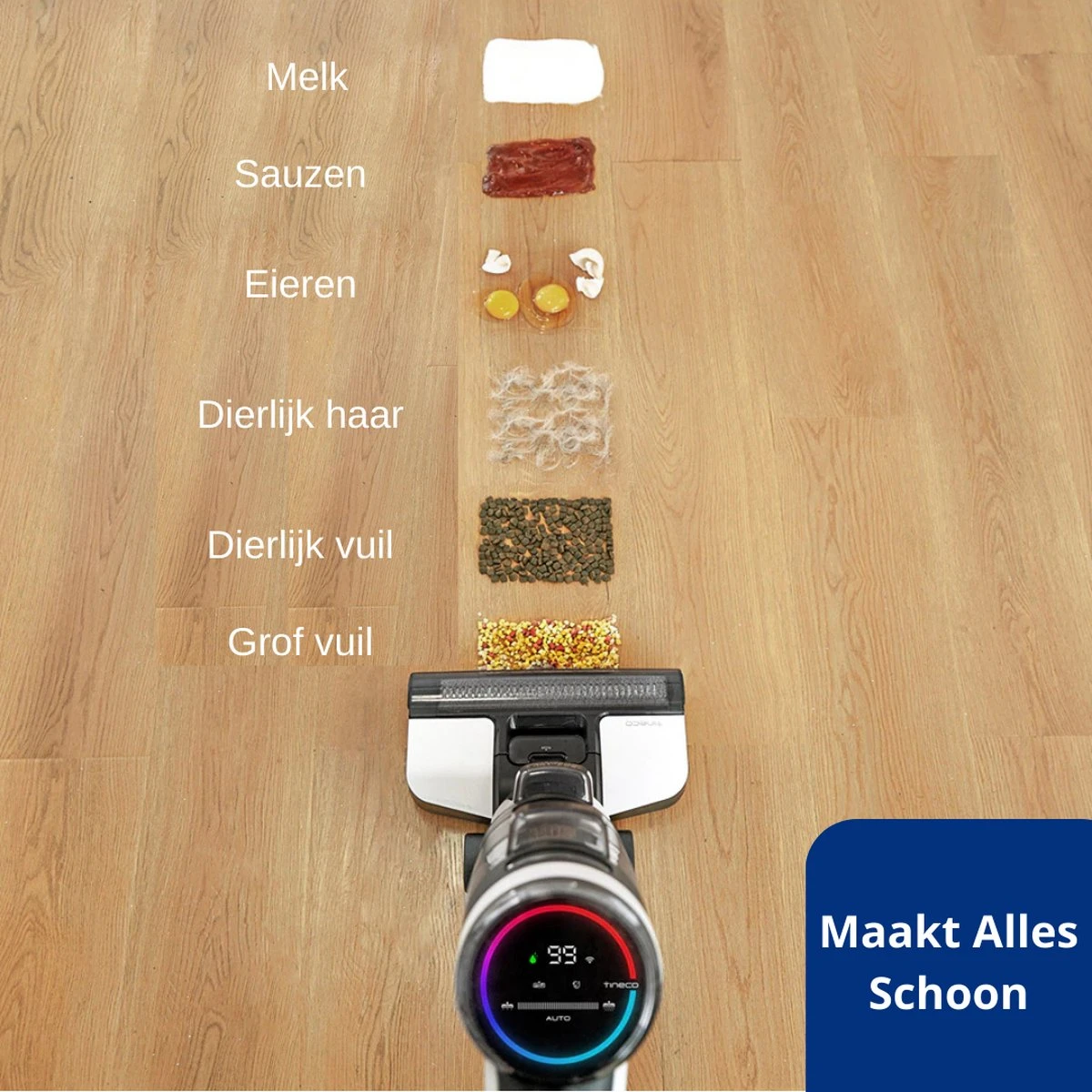 Tineco® - Draadloze Stofzuiger - Zonder Zak - Wassen En Stofzuigen - Floor One S3 Breeze - 220W Vermogen - Sterke Zuigkracht - 3-In-1 Apparaat - 4000mAh Batterij 7 Tineco® - Draadloze Stofzuiger - Zonder Zak - Wassen En Stofzuigen - Floor One S3 Breeze - 220W Vermogen - Sterke Zuigkracht - 3-In-1 Apparaat - 4000mAh Batterij - Afbeelding 7