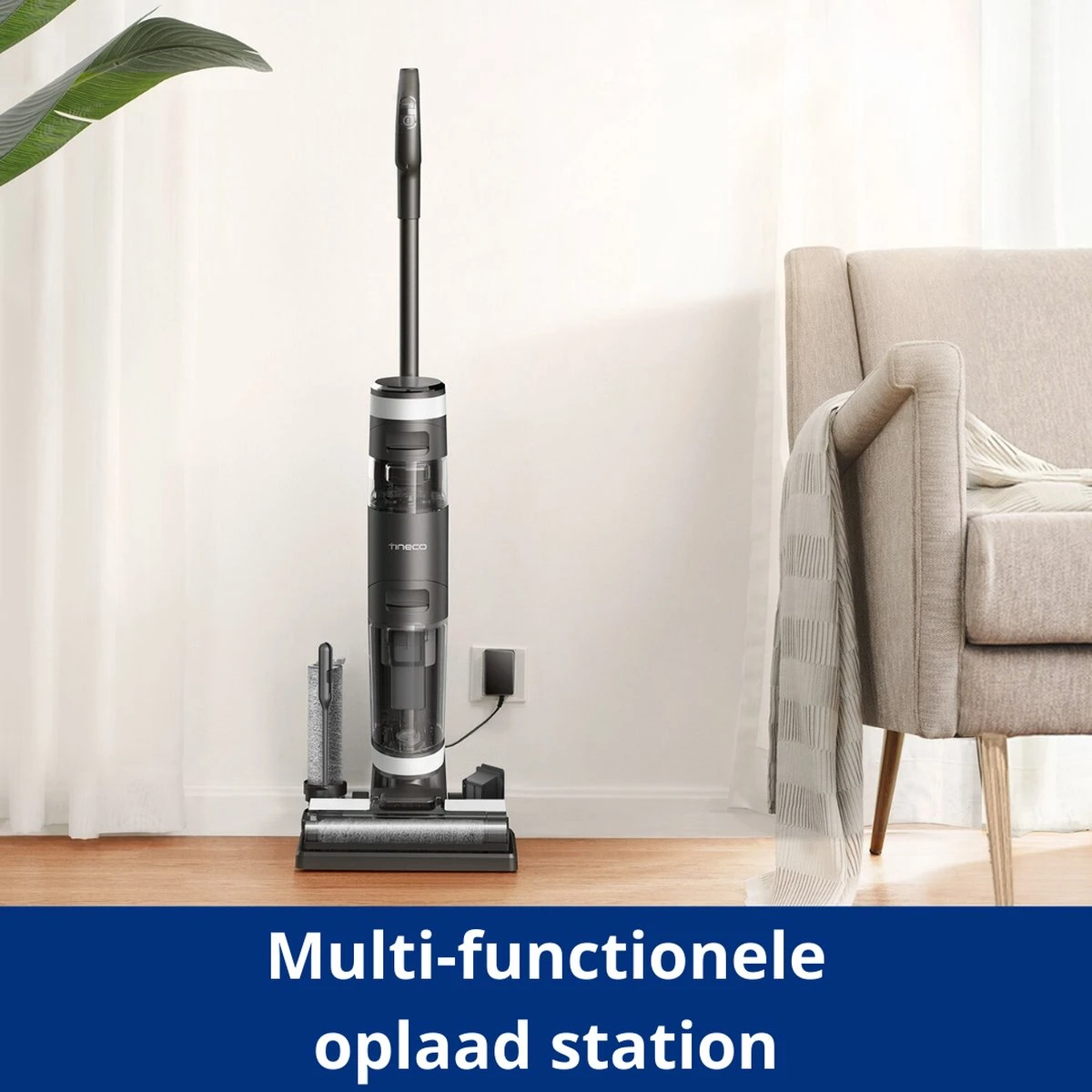 Tineco® - Draadloze Stofzuiger - Zonder Zak - Wassen En Stofzuigen - Floor One S3 Breeze - 220W Vermogen - Sterke Zuigkracht - 3-In-1 Apparaat - 4000mAh Batterij 10 Tineco® - Draadloze Stofzuiger - Zonder Zak - Wassen En Stofzuigen - Floor One S3 Breeze - 220W Vermogen - Sterke Zuigkracht - 3-In-1 Apparaat - 4000mAh Batterij - Afbeelding 10