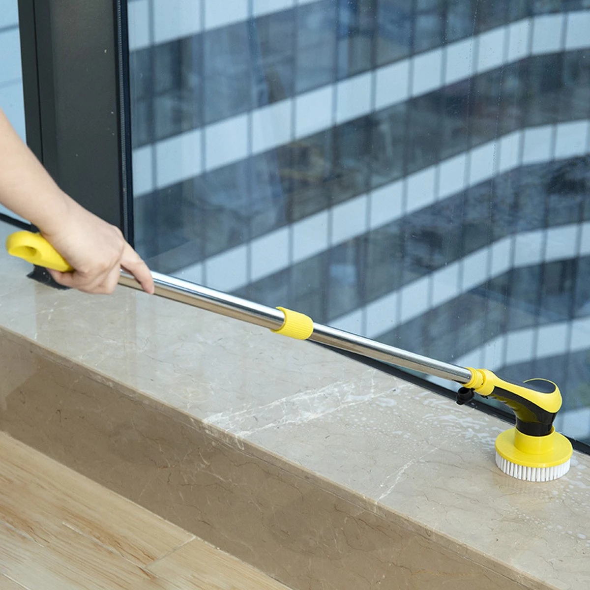 Merkloos Kibani Accu Schrobmachine 3.7V - Spin Scrubber - Elektrische Schrobber - Schrobborstel - Boenmachine - Polijstmachine - Luiwagen - Schrobber Met Steel - Poetsmachine Met 10 Opzetstukken - Multifunctionele Schrobborstel - Elektrische Dweil 8 Merkloos Kibani Accu Schrobmachine 3.7V - Spin Scrubber - Elektrische Schrobber - Schrobborstel - Boenmachine - Polijstmachine - Luiwagen - Schrobber Met Steel - Poetsmachine Met 10 Opzetstukken - Multifunctionele Schrobborstel - Elektrische Dweil - Afbeelding 8