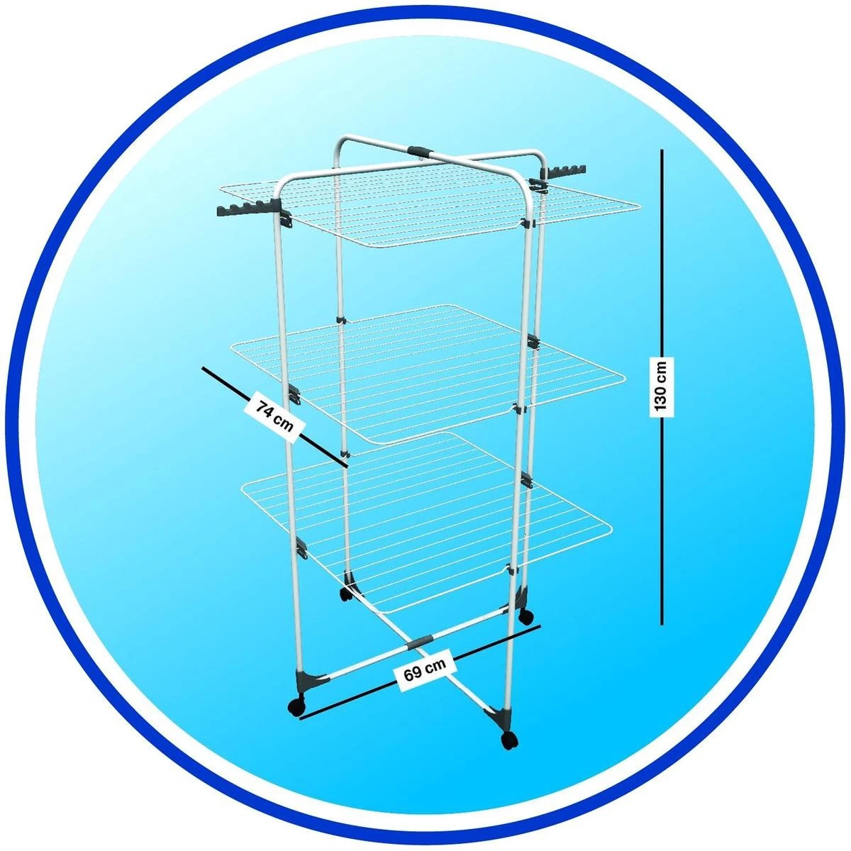 Vileda Droogtoren Level 3 - Wit 2 Vileda Droogtoren Level 3 - Wit - Afbeelding 2