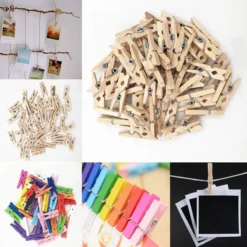 Merkloos Mini Wasknijpers - Hout - 2,5 Cm - 200 Stuks -Schoonmaakmiddelen 1200x1200 1635