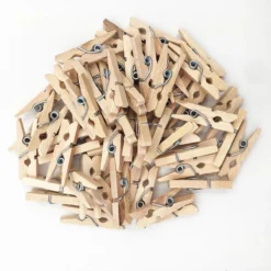 Merkloos Mini Wasknijpers - Hout - 2,5 Cm - 200 Stuks -Schoonmaakmiddelen 1200x1200 1637