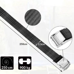 Monzana Grondankers 4 Stuks 42,5cm – Met 4 Spanbanden - RVS -Schoonmaakmiddelen 1200x1200 1699