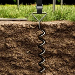 Monzana Grondankers 4 Stuks 42,5cm – Met 4 Spanbanden - RVS -Schoonmaakmiddelen 1200x1200 1703