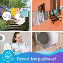 Summer Spark Sterke Waslijn Uittrekbaar 26 Meter | Waslijndraad | 2 Drooglijnen 13 Meter | Roldrooglijn | Drooglijn Oprolbaar | Automatische Waslijn | Wasrek | Droogrek 10 Summer Spark Sterke Waslijn Uittrekbaar 26 Meter | Waslijndraad | 2 Drooglijnen 13 Meter | Roldrooglijn | Drooglijn Oprolbaar | Automatische Waslijn | Wasrek | Droogrek -Schoonmaakmiddelen 1200x1200 1776