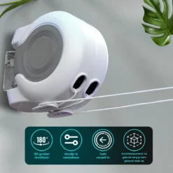 Waslijn Uittrekbaar - 26 Meter Drooglengte - 2x Waslijndraad Voor Binnen & Buiten - Wasdraad - Roldrooglijn - Alternatief Voor Wasrek / Droogrek / Wanddroogrek - Drooglijn Oprolbaar 14 Waslijn Uittrekbaar - 26 Meter Drooglengte - 2x Waslijndraad Voor Binnen & Buiten - Wasdraad - Roldrooglijn - Alternatief Voor Wasrek / Droogrek / Wanddroogrek - Drooglijn Oprolbaar -Schoonmaakmiddelen 1200x1200 1786