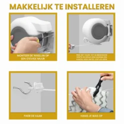 Samillion Duurzame Waslijn Uittrekbaar 2x13 Meter - Gratis Wasknijpers - Waslijndraad - Roldrooglijn - Drooglijn Oprolbaar - Automatische Waslijn - Wanddroogrek - Wanddroogrek - Droogrek 14 Samillion Duurzame Waslijn Uittrekbaar 2x13 Meter - Gratis Wasknijpers - Waslijndraad - Roldrooglijn - Drooglijn Oprolbaar - Automatische Waslijn - Wanddroogrek - Wanddroogrek - Droogrek -Schoonmaakmiddelen 1200x1200 1795