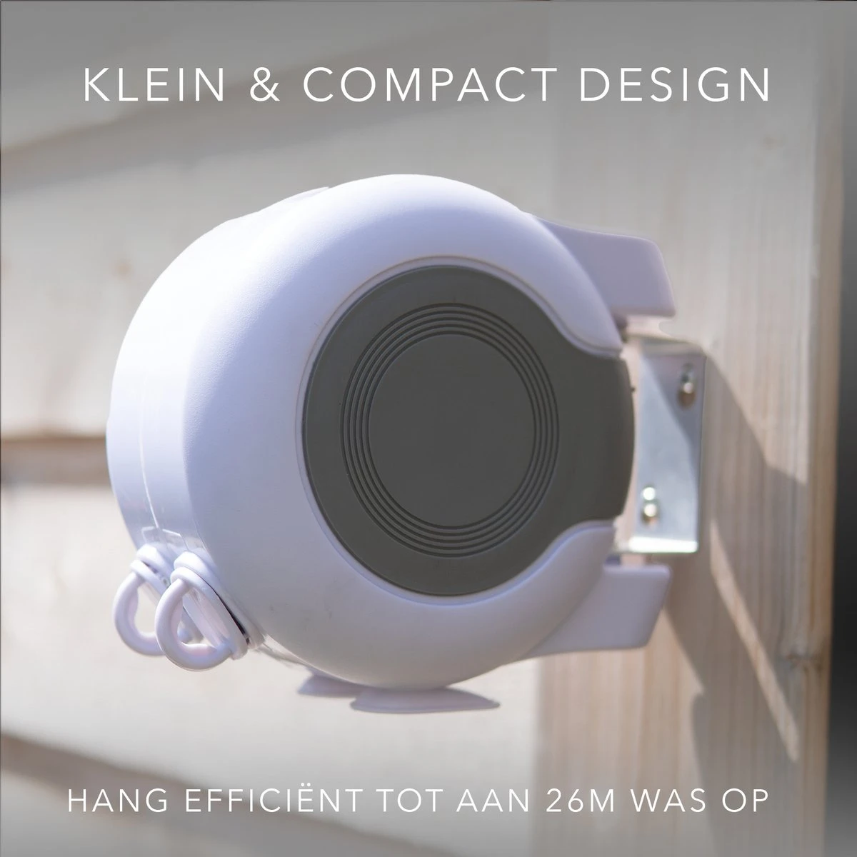 Samillion Duurzame Waslijn Uittrekbaar 2x13 Meter - Gratis Wasknijpers - Waslijndraad - Roldrooglijn - Drooglijn Oprolbaar - Automatische Waslijn - Wanddroogrek - Wanddroogrek - Droogrek 8 Samillion Duurzame Waslijn Uittrekbaar 2x13 Meter - Gratis Wasknijpers - Waslijndraad - Roldrooglijn - Drooglijn Oprolbaar - Automatische Waslijn - Wanddroogrek - Wanddroogrek - Droogrek - Afbeelding 8