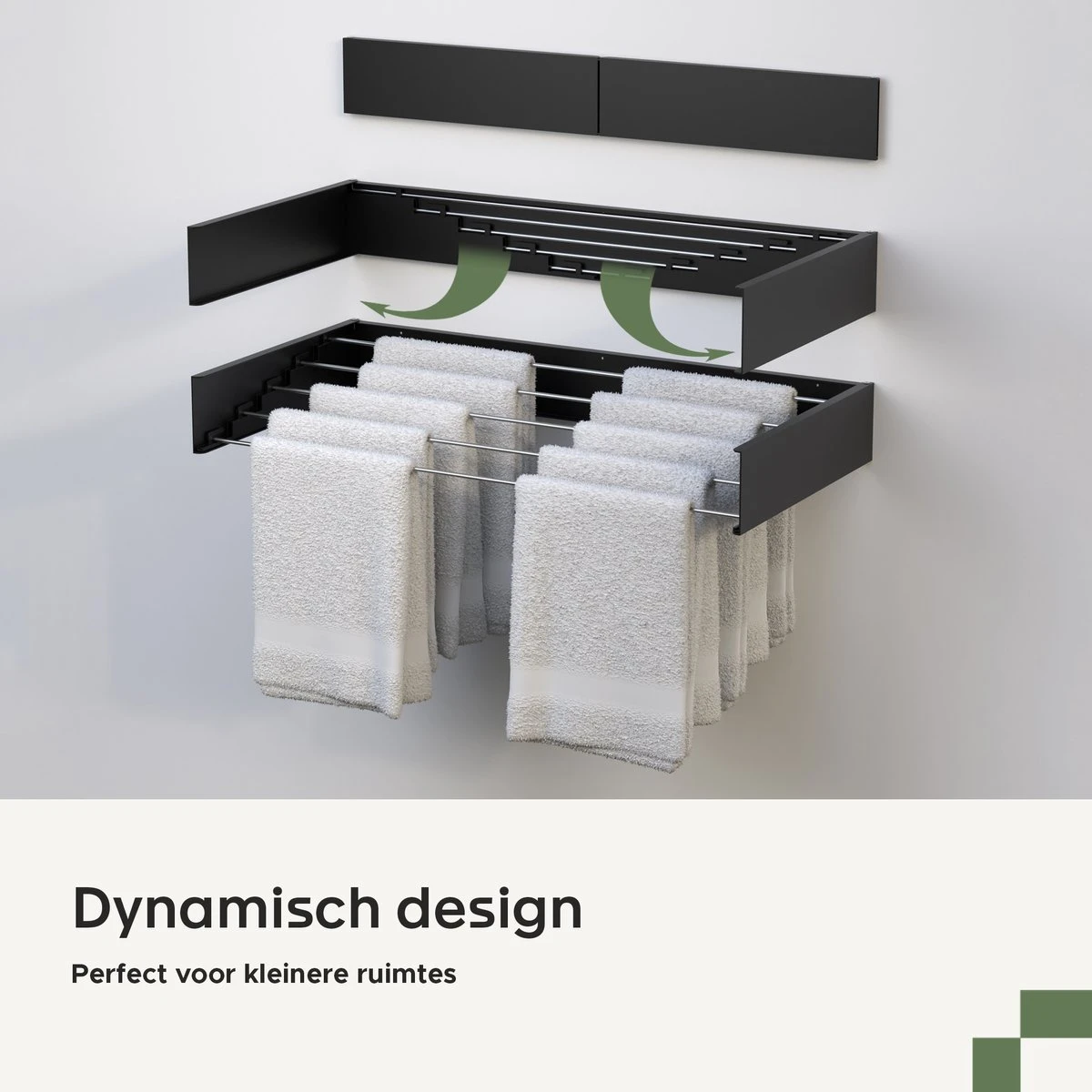 Noswo Droogrek Inklapbaar - Wanddroogrek - Wasrek Hangend - Uitklapbaar - Muur - Ophangbaar - 4m Drooglengte - Zwart 4 Noswo Droogrek Inklapbaar - Wanddroogrek - Wasrek Hangend - Uitklapbaar - Muur - Ophangbaar - 4m Drooglengte - Zwart - Afbeelding 4