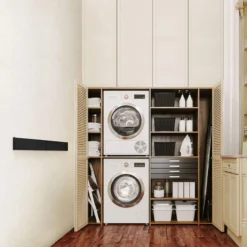 InnoHOME Droogrek Inklapbaar - Wasrek Hangend - Wanddroogrek Uitklapbaar - Muur - 5m Drooglengte - RVS - Zwart -Schoonmaakmiddelen 1200x1200 1946