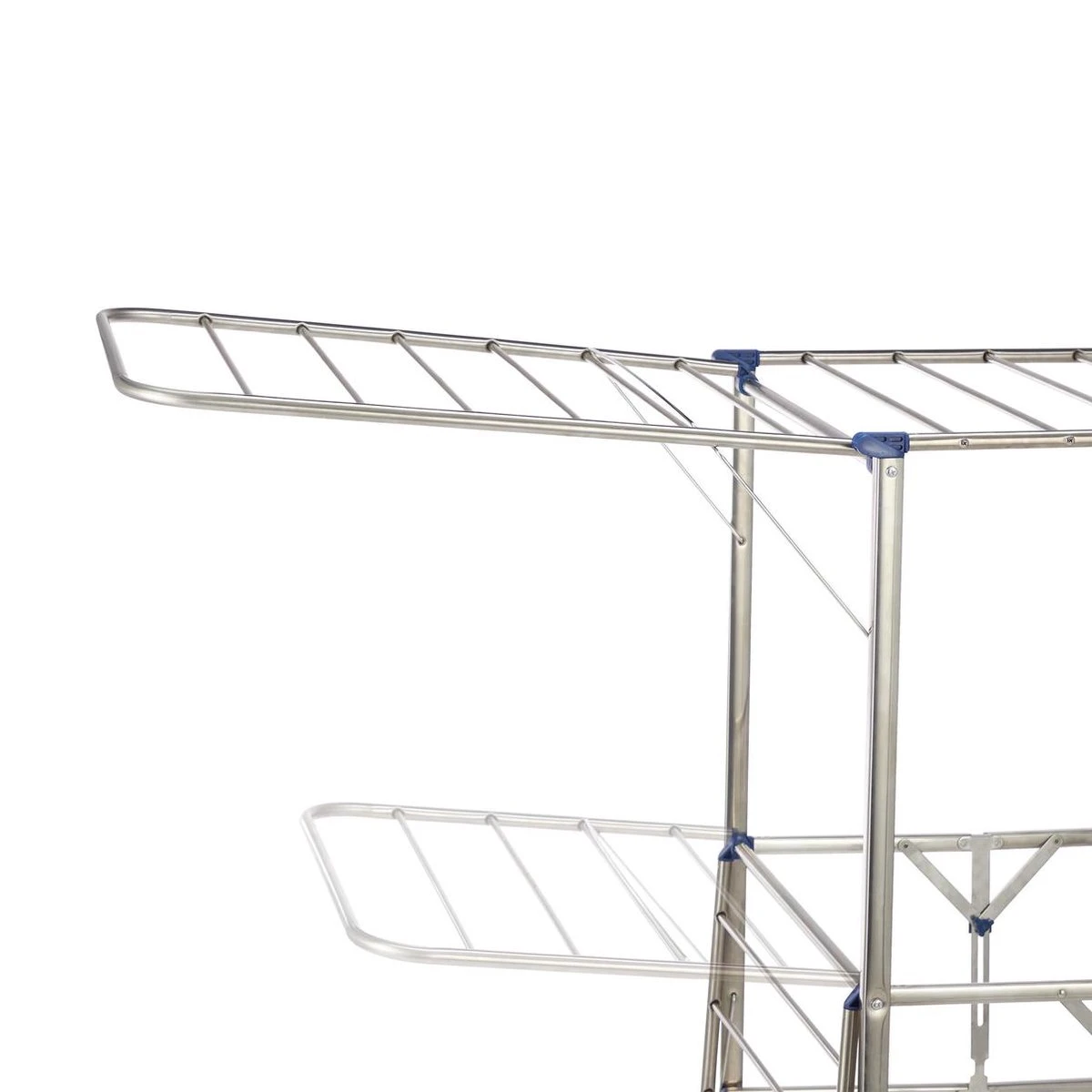 Relaxdays Droogrek XXL - Droogtoren Vouwbaar - Wasrek Op Wielen - Vleugels - Zilver 6 Relaxdays Droogrek XXL - Droogtoren Vouwbaar - Wasrek Op Wielen - Vleugels - Zilver - Afbeelding 6