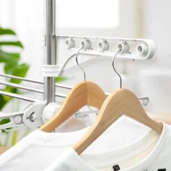 Herzberg HG-5015- Droogrek Multifunctioneel - Opvouwbaar - RVS - Wit - 88-145 Cm X 66 Cm X 156 Cm -Schoonmaakmiddelen 1200x1200 1991