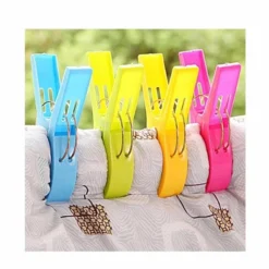 Merkloos Grote Plastic Badlaken Knijpers 4 Stuks 12 Cm