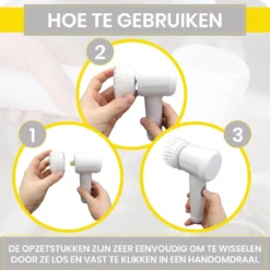 Lenga Elektrische Schoonmaakborstel - 5 In 1 Borstel - Oplaadbaar - Wasborstel - Schoonmaakmiddelen - Schrobborstels 12 Lenga Elektrische Schoonmaakborstel - 5 In 1 Borstel - Oplaadbaar - Wasborstel - Schoonmaakmiddelen - Schrobborstels -Schoonmaakmiddelen 1200x1200 2036