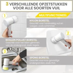 Lenga Elektrische Schoonmaakborstel - 5 In 1 Borstel - Oplaadbaar - Wasborstel - Schoonmaakmiddelen - Schrobborstels 13 Lenga Elektrische Schoonmaakborstel - 5 In 1 Borstel - Oplaadbaar - Wasborstel - Schoonmaakmiddelen - Schrobborstels -Schoonmaakmiddelen 1200x1200 2037