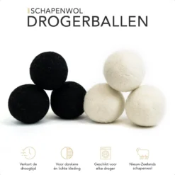 STEAMRS - 6x Wasdrogerballen - 100% Schapenwol - Verkort Droogtijd - Zachtere & Kreukloze Was 8 STEAMRS - 6x Wasdrogerballen - 100% Schapenwol - Verkort Droogtijd - Zachtere & Kreukloze Was -Schoonmaakmiddelen 1200x1200 206