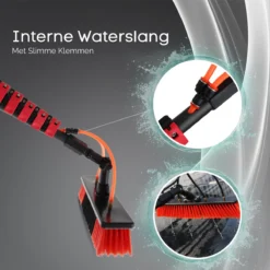 Merkloos Telescoopsteel Ramenwassen 4,6M - Met Borstel & Waterdoorvoer - Voor Ramen - Watertoevoer - Borstel -Schoonmaakmiddelen 1200x1200 2107