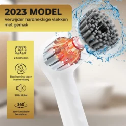 MostEssential Premium Elektrische Schoonmaakborstel 2023 Model – Elektrische Schrobber - Schrobborstel - Poetsmachine – Voor Badkamer Of Keuken - Inclusief 4 Borstelkoppen -Schoonmaakmiddelen 1200x1200 2140