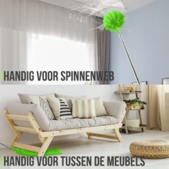 Strex Telescopische Plumeau Set Met Telescoopsteel - 60 Tot 140 Cm - Uitschuifbaar - Flexibel - Microvezel Ragebol - 5-Delige Schoonmaak Set -Schoonmaakmiddelen 1200x1200 2165