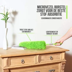 Strex Telescopische Plumeau Set Met Telescoopsteel - 60 Tot 140 Cm - Uitschuifbaar - Flexibel - Microvezel Ragebol - 5-Delige Schoonmaak Set -Schoonmaakmiddelen 1200x1200 2166