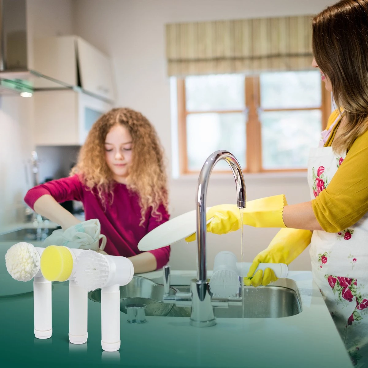 Apeiron Elektrische Schoonmaakborstel - Poetsmachine - Poliermachine - Schrobborstel - Handborstel - Werkborstel - Schrobber - Boorborstel - Wasborstel - Schoonmaakmiddelen - Reinigingsborstel - 3 Opzetstukken 9 Apeiron Elektrische Schoonmaakborstel - Poetsmachine - Poliermachine - Schrobborstel - Handborstel - Werkborstel - Schrobber - Boorborstel - Wasborstel - Schoonmaakmiddelen - Reinigingsborstel - 3 Opzetstukken - Afbeelding 9